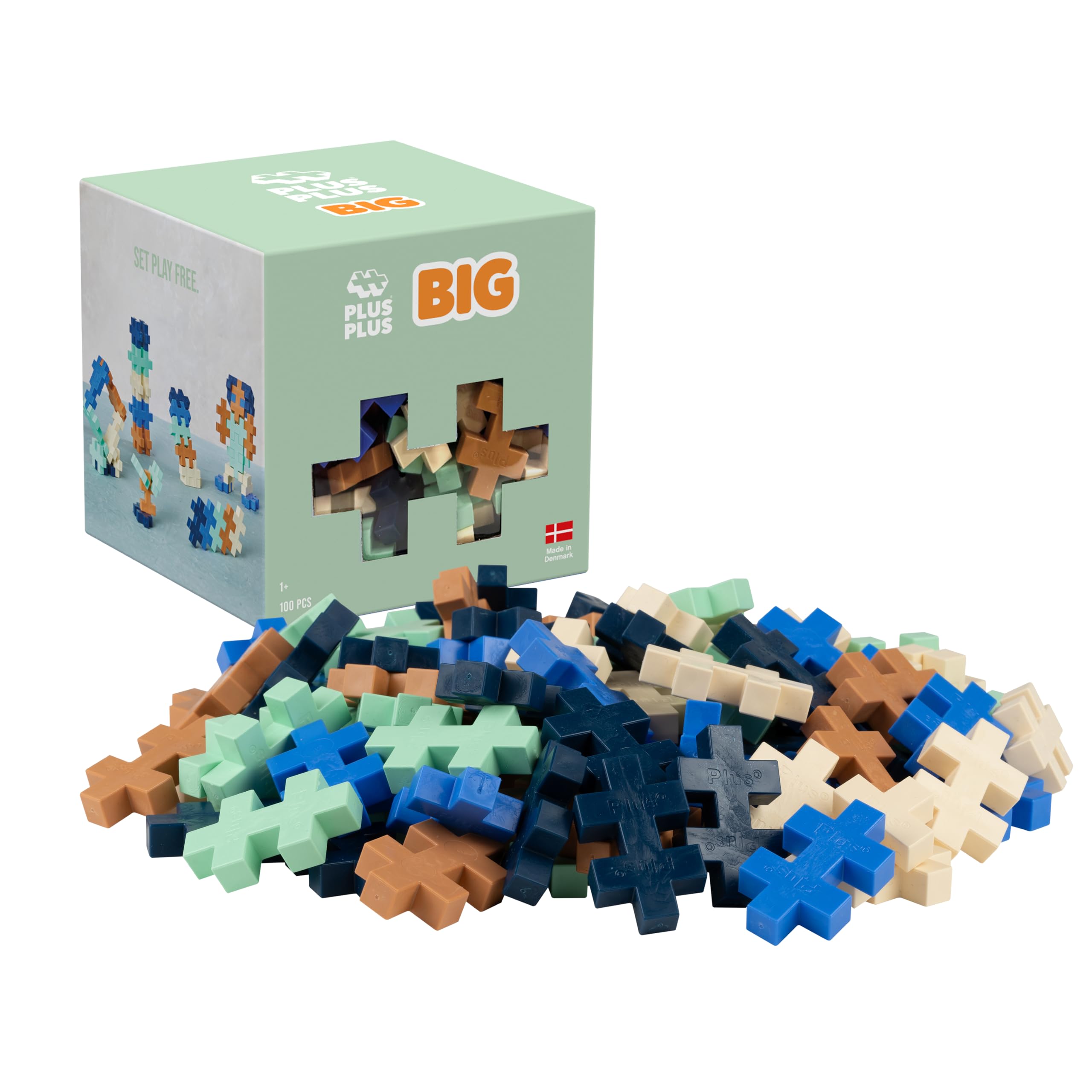 Plus Plus - Big Breeze - 100 Pieces - Interlocking Building Blocks